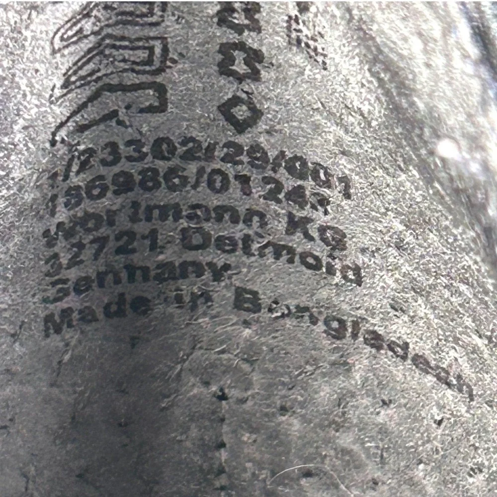 Tamaris Black Leather Wingtip Oxford Block Heels Brogue Lug Sole 1-23302-29-001 - Picture 6 of 7